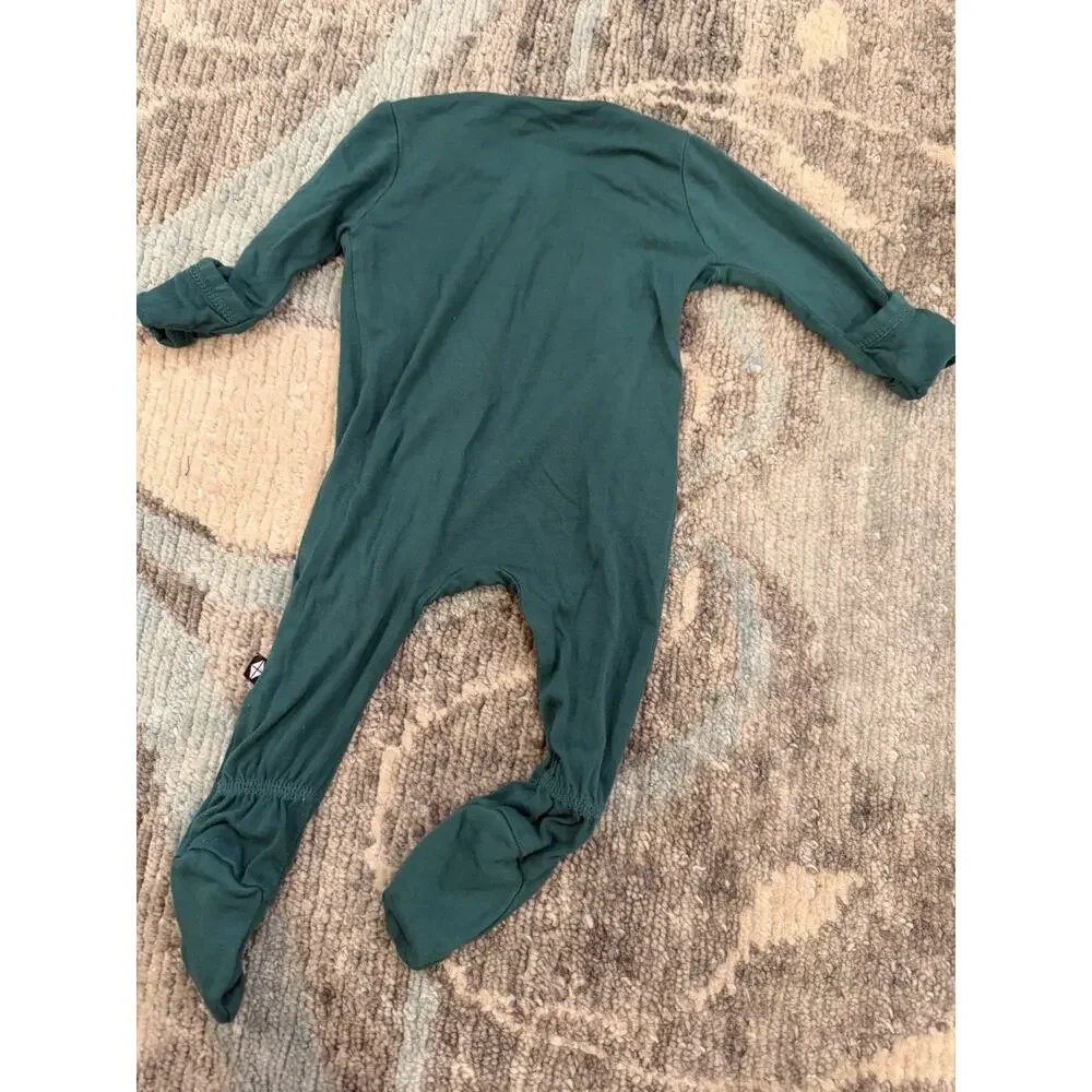 Kyte Baby Sz Newborn Bamboo Zipper Footie